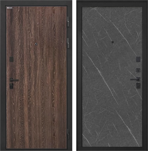Входная дверь Профит Black Гладкая (Дуб филадельфия коньяк / Гранит Лава) для установки в квартиру 30975 - фото 143292