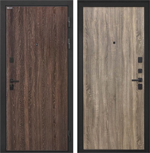 Входная дверь Профит Black Гладкая (Дуб филадельфия коньяк / Ильм американский) для установки в квартиру 30976 - фото 143299