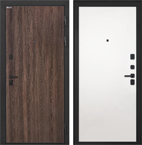 Входная дверь Профит Black Гладкая (Дуб филадельфия коньяк / Силк Сноу) для установки в квартиру 30980 - фото 143327