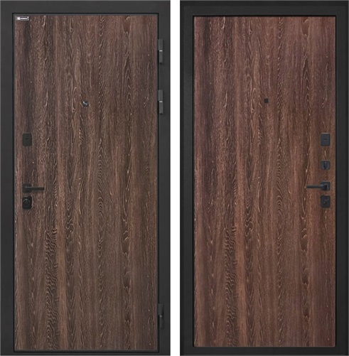 Входная дверь Профит Black (Дуб филадельфия коньяк / Дуб филадельфия коньяк) для установки в квартиру 30981 - фото 143334