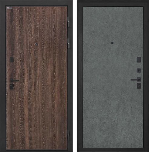 Входная дверь Профит Black (Дуб филадельфия коньяк / Штукатурка графит) для установки в квартиру 30982 - фото 143341