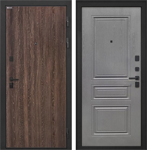 Входная дверь Профит Black ФЛ-243-М (Дуб филадельфия коньяк / Дуб вуд графит) для установки в квартиру 30989 - фото 143390