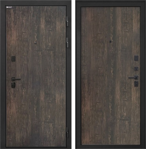 Входная дверь Профит Black (Тиковое дерево / Тиковое дерево) для установки в квартиру 31000 - фото 143470