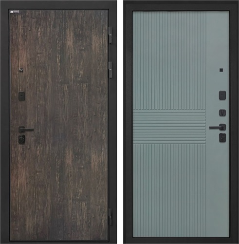 Входная дверь Профит Black ФЛ-326 (Тиковое дерево / Монолит Фреско) для установки в квартиру 31015 - фото 143577