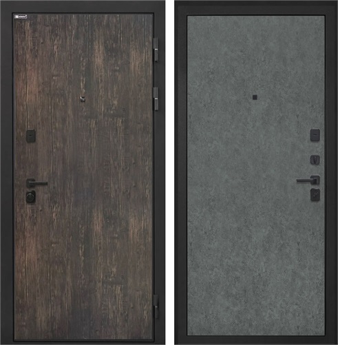 Входная дверь Профит Black (Тиковое дерево / Штукатурка графит) для установки в квартиру 31020 - фото 143612