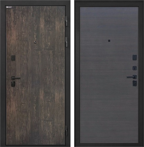 Входная дверь Профит Black (Тиковое дерево / Эковенге поперечный) для установки в квартиру 31021 - фото 143620