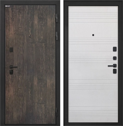 Входная дверь Профит Black ФЛ-316 (Тиковое дерево / Белый ясень) для установки в квартиру 31023 - фото 143634