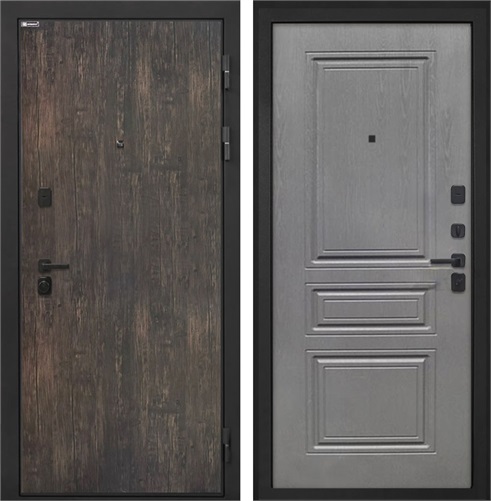 Входная дверь Профит Black ФЛ-243-М (Тиковое дерево / Дуб вуд графит) для установки в квартиру 31027 - фото 143665