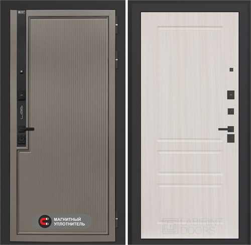 Входная дверь Лаб 1 Про - 03 Сандал белый для установки в квартиру 31030 - фото 143689