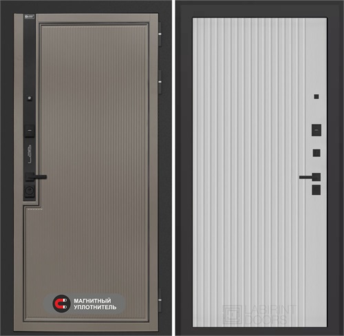 Входная дверь Лаб 1 Про - 29 Белый рельеф софт для установки в квартиру 31033 - фото 143707