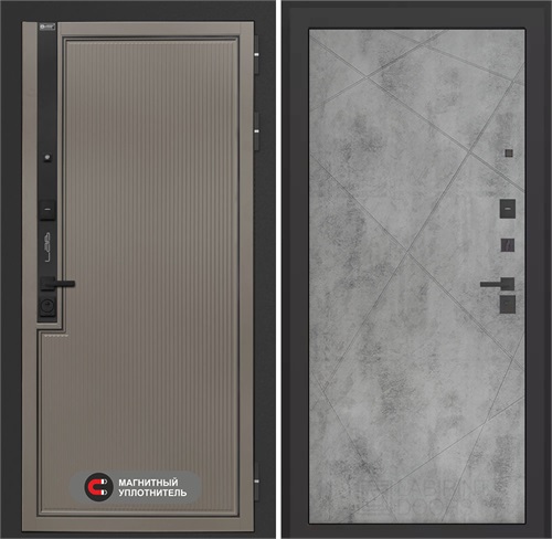 Входная дверь Лаб 1 Про - 24 Бетон светлый для установки в квартиру 31049 - фото 143805