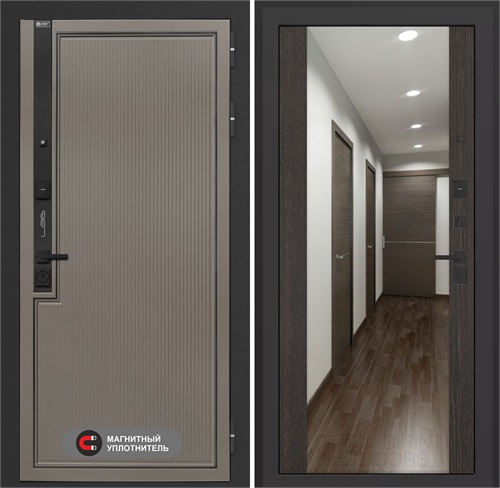 Входная дверь Лаб 1 Про с зеркалом Максимум - Венге для установки в квартиру 31052 - фото 143823