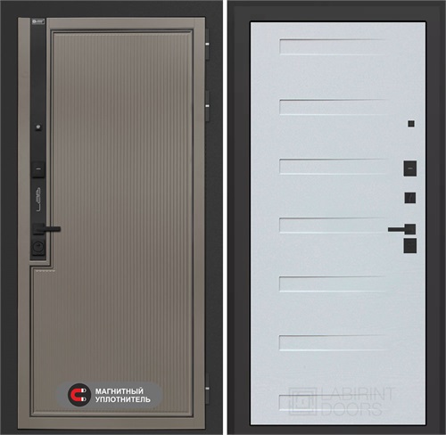 Входная дверь Лаб 1 Про - 14 Дуб кантри белый горизонтальный для установки в квартиру 31081 - фото 144001