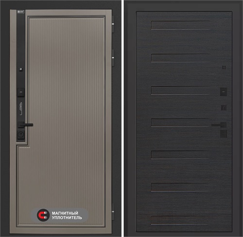 Входная дверь Лаб 1 Про - 14 Эковенге горизонтальный для установки в квартиру 31082 - фото 144007