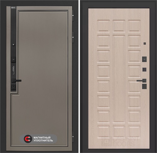 Входная дверь Лаб 1 Про - 04 Беленый дуб для установки в квартиру 31086 - фото 144031