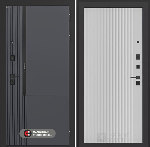 Входная дверь Лаб 2 Про - 29 Белый рельеф софт для установки в квартиру 31100 - фото 144122