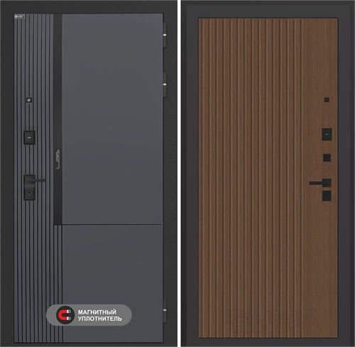 Входная дверь Лаб 2 Про - 29 Дуб кантри темный для установки в квартиру 31102 - фото 144134