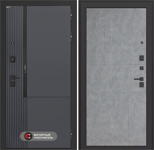 Входная дверь Лаб 2 Про - 21 Бетон светлый для установки в квартиру 31114 - фото 144210