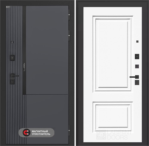 Входная дверь Лаб 2 Про - 26 Эмаль белая RAL 9003 для установки в квартиру 31129 - фото 144302