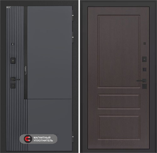 Входная дверь Лаб 2 Про - 03 Орех премиум для установки в квартиру 31151 - фото 144438