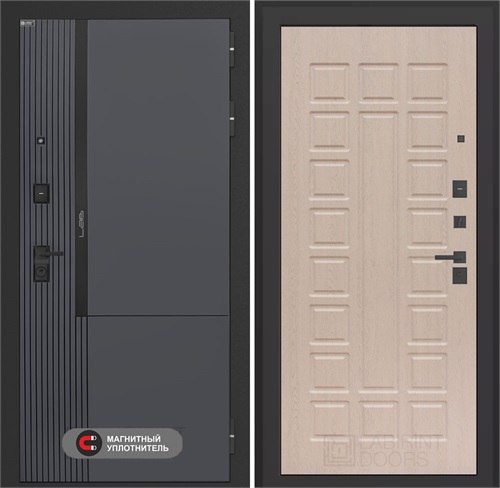 Входная дверь Лаб 2 Про - 04 Беленый дуб для установки в квартиру 31152 - фото 144444