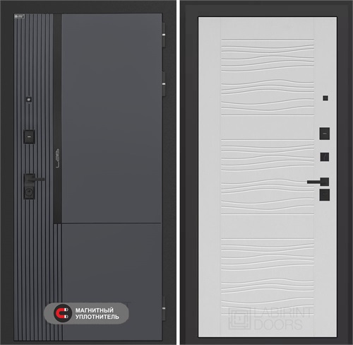 Входная дверь Лаб 2 Про - 06 Белое дерево для установки в квартиру 31154 - фото 144456