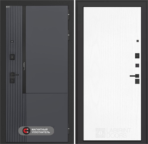 Входная дверь Лаб 2 Про - 07 Белое дерево для установки в квартиру 31157 - фото 144474