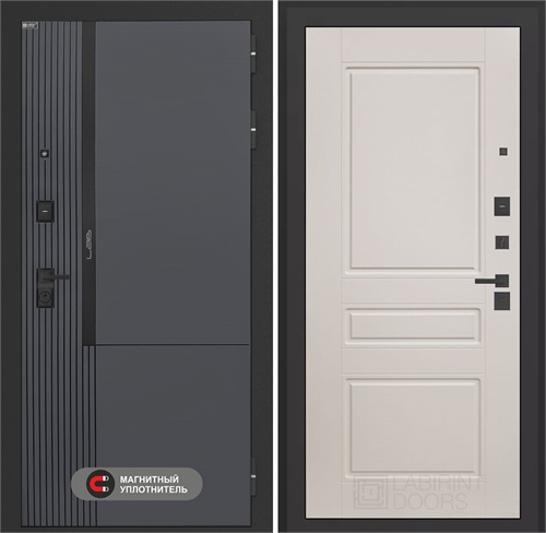 Входная дверь Лаб 2 Про - 03 Крем софт для установки в квартиру 31159 - фото 144486