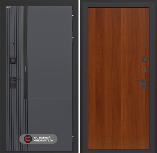 Входная дверь Лаб 2 Про - 05 Итальянский орех для установки в квартиру 31161 - фото 144498