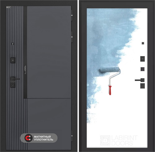 Входная дверь Лаб 2 Про - 28 Грунт под покраску для установки в квартиру 31162 - фото 144505