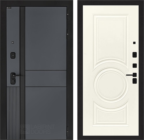 Входная дверь Эволаб 23 - Веллюто Ванила для установки в квартиру 30284 - фото 144511