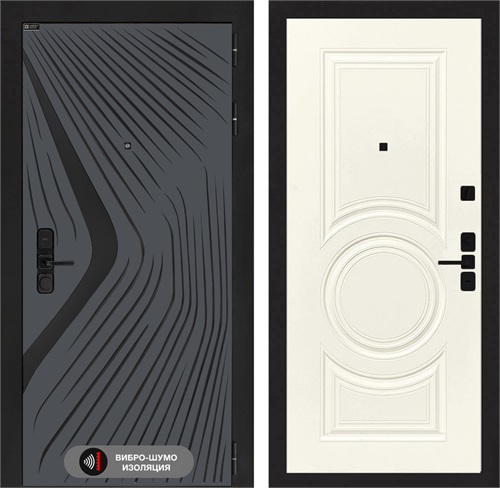 Входная дверь LEOLAB 23 - Веллюто Ванила для установки в квартиру 30216 - фото 144513