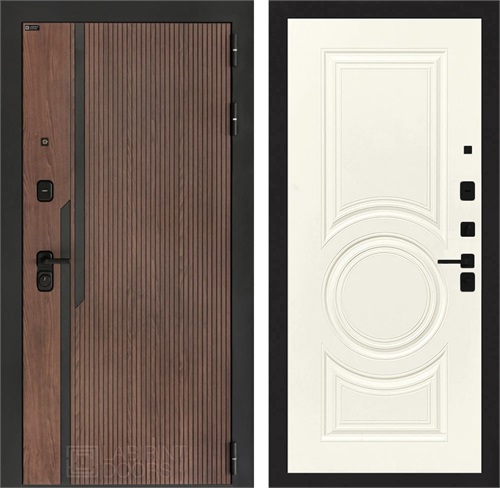 Входная дверь Кармина 23 - Веллюто Ванила для установки в квартиру 30093 - фото 144515