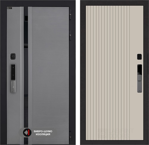 Входная дверь Пиано Смарт 2.0 с умным замком - 29 Капучино для установки в квартиру 31169 - фото 144726