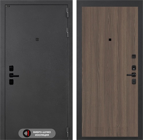 Входная дверь СонаЛаб 05 (Муар серый / Ясень темный) для установки в квартиру 31178 - фото 144803