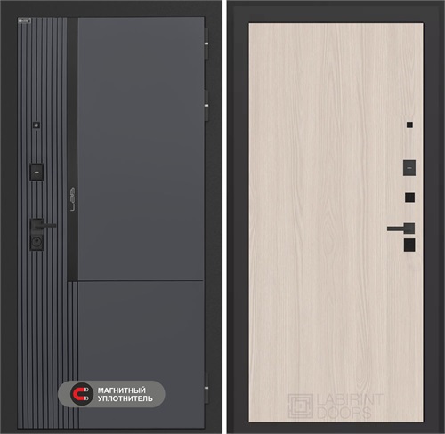 Входная дверь Лаб 2 Про - 05 Ясень светлый для установки в квартиру 31187 - фото 144847