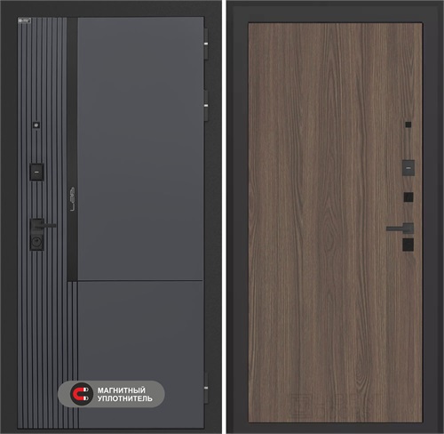 Входная дверь Лаб 2 Про - 05 Ясень темный для установки в квартиру 31188 - фото 144853