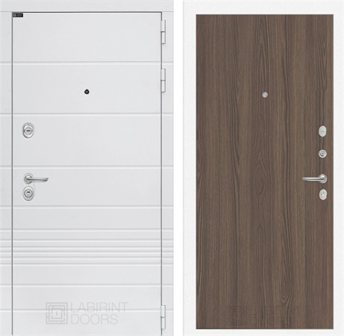 Входная дверь Трендо 5 (Белый камень / Ясень темный) для установки в квартиру 31198 - фото 144905