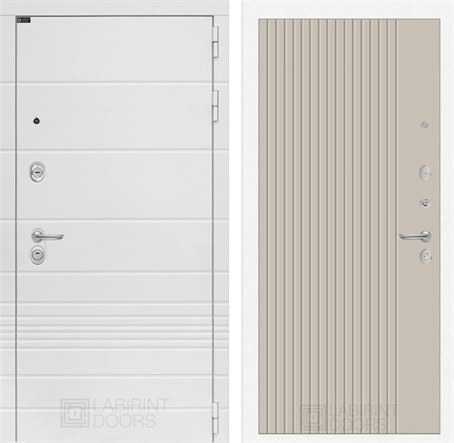 Входная дверь Трендо 29 Хомс (Белый камень / Капучино) для установки в квартиру 31199 - фото 144912