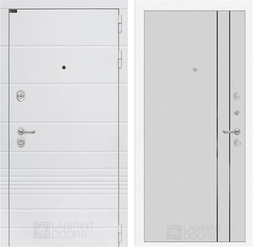 Входная дверь Трендо 10 (Белый камень / Белый рельеф софт) для установки в квартиру 31200 - фото 144917