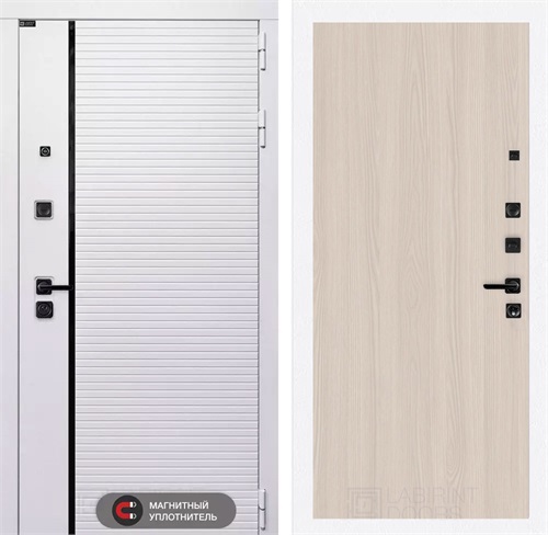 Входная дверь Роял 05 (Лофт белый / Ясень светлый) для установки в квартиру 31202 - фото 144925