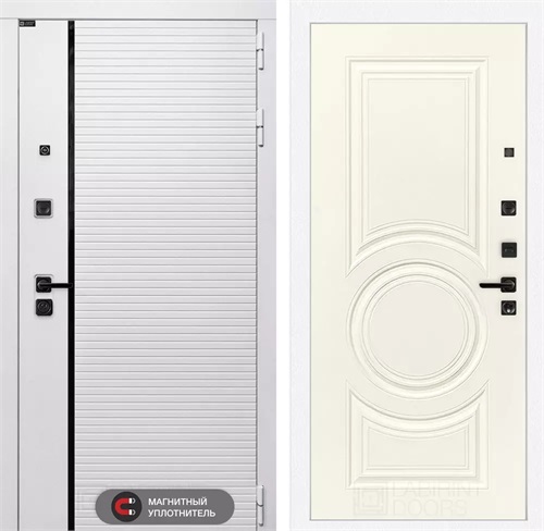 Входная дверь Роял 23 (Лофт белый / Веллюто Ванила) для установки в квартиру 18767 - фото 144929