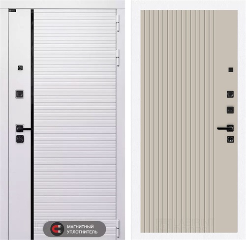 Входная дверь Роял 29 Хомс (Лофт белый / Капучино) для установки в квартиру 31204 - фото 144937