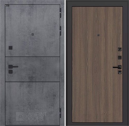 Входная дверь Инфинити 05 (Бетон темный / Ясень темный) для установки в квартиру 31228 - фото 145124