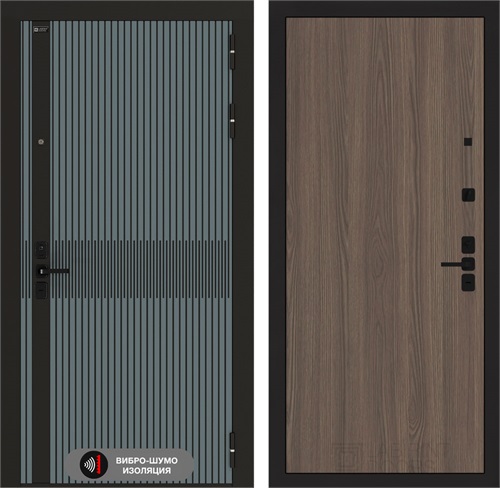 Входная дверь Иссида 05 Ясень темный для установки в квартиру 31233 - фото 145157