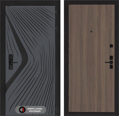 Входная дверь Леолаб 05 - Ясень темный для установки в квартиру 31238 - фото 145188