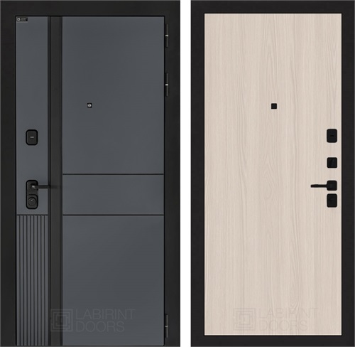 Входная дверь Эволаб 05 - Ясень светлый для установки в квартиру 31242 - фото 145214