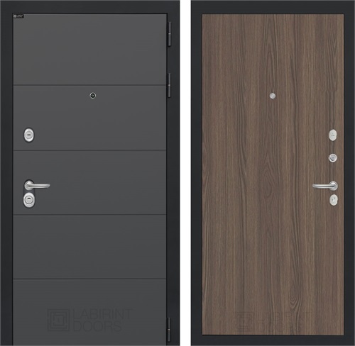 Входная дверь Арт 5 (Графит софт / Ясень темный) для установки в квартиру 31253 - фото 145270