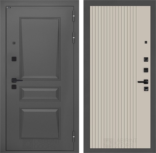 Входная дверь Орлеан 29 (Муар серый / Капучино) для установки в квартиру 31269 - фото 145492