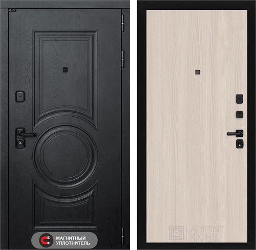 Входная дверь Гранд 05 (Альберо блэк / Ясень светлый) для установки в квартиру 31272 - фото 145505